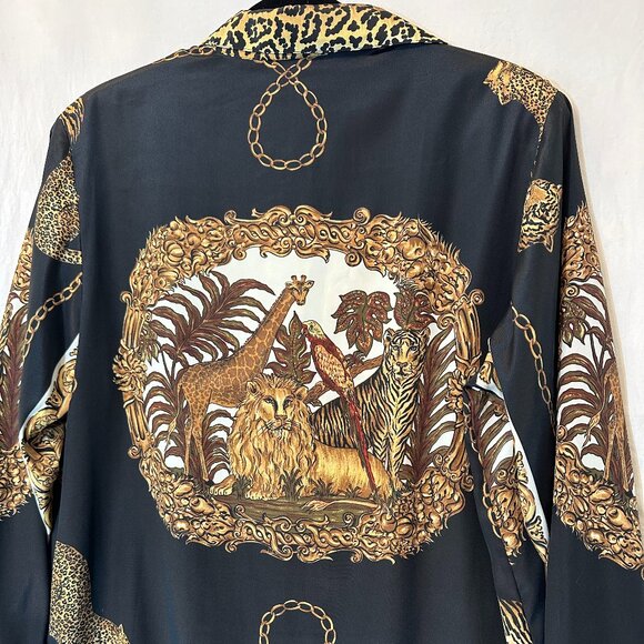 Spenser Jeremy Petites Animal Print Blouse - Picture 3 of 14